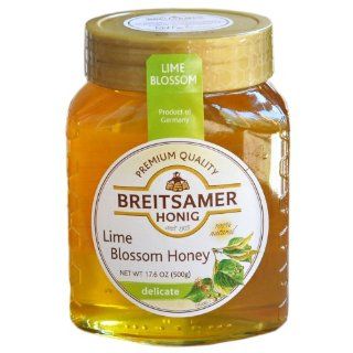 Breitsamer Premium Lime Blossom Honey (delicate), 17.6 Oz (500g