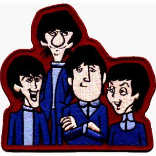 The Beatles   Young Cartoon Group Shot   Embroidered Iron