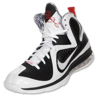 Nike LeBron 9 Mens Basketball Shoes White/Black