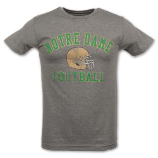 NCAA Notre Dame Fighting Irish Distressed Helmet Mens Tee Shirt
