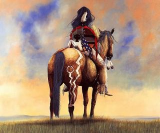 The Spirit Never Dies by J D Challenger s N Native American Horse