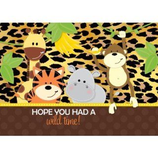Leopard Jungle Friends Baby Shower Thank You Cards: Health