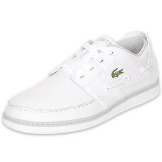 Lacoste Mens Cabestan Cup SK Boat Shoe White/Grey