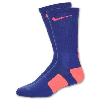 Nike Elite Mens Basketball Crew Socks Concord/Hot