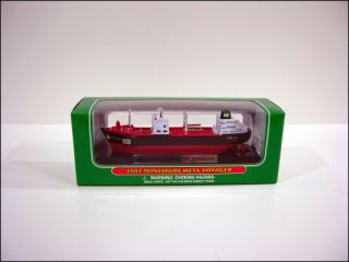 2002 Annual Miniature Hess Toy Mini Voyager Oil Tanker SHIP Boat Liner