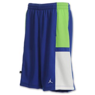 Mens Jordan Bankroll Shorts Blue/Green/White