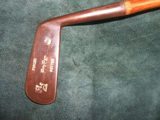 Antique Hickory Wood Shaft Burke Pro Par Blade Putter