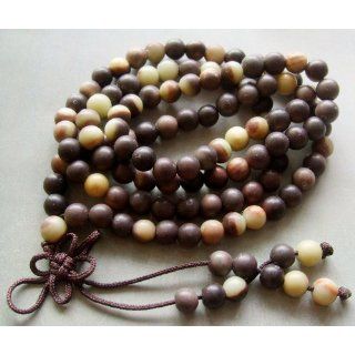 108 Zipao Jade Beads Tibet Buddhist Prayer Mala Necklace