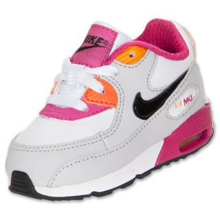 Girls Toddler Nike Air Max 90 White/Pink/Orange
