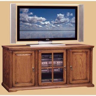 Scottsdale 56 Corner TV Console In Rustic Brown