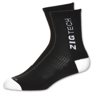 Reebok ZigTech Basketball Crew Socks Black/White