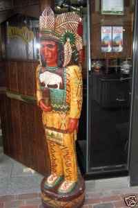Gallagher 5 Wooden Cigar Store Indian Cheers TV Show