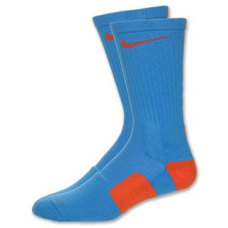 Nike Elite Mens Basketball Crew Socks Photo Blue