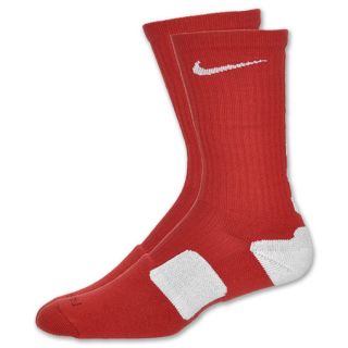 Nike Elite Mens Basketball Crew Socks Red