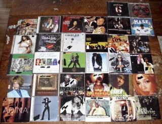 Lot of 32 Hip Hop Pop Rock Rap Music CDs Maxi Singles All Play Known