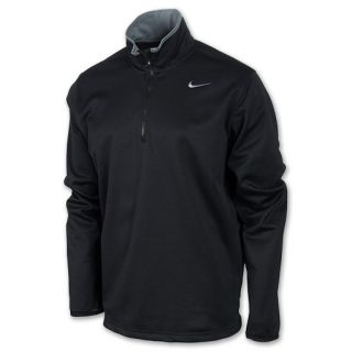 Mens Nike Sphere Half Zip Shirt Black/Cool Grey