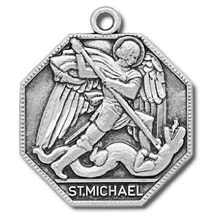 DR   Sterling Silver Octagonal St. Michael the Archangel