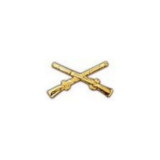 Infantry Crossed Rifles Gold Small Hat Pin Clothing