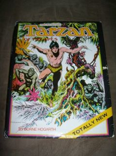Tarzan of The Apes by Burne Hogarth 1972 HB DJ Graphic Novel RARE