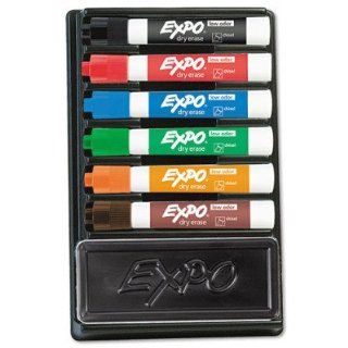 EXPO Six Marker Organizer   Chisel Tip, Assorted, 6 per