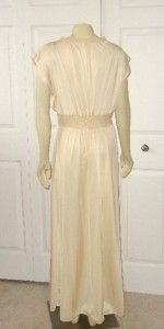 Vintage Nightgown Olga Grecian Style Old Hollywood Gown Ivory