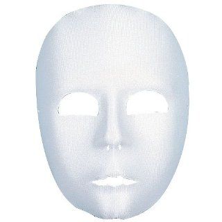 White Female Domino Mask Economy Adult Costume Accessory