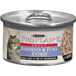 Pro Plan Canned Cat Food, Adult Sardines and Tuna Entrée