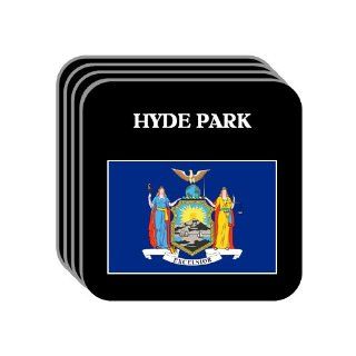 US State Flag   HYDE PARK, New York (NY) Set of 4 Mini