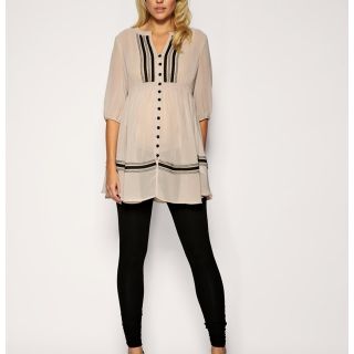 Smock Top UK 12 USA 8 as Seen on Holly Willoughby Mink Black