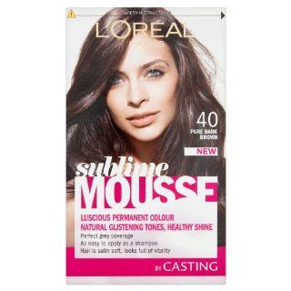 Loreal Sublime Mousse Haircolor   Pure Dark Brown 4