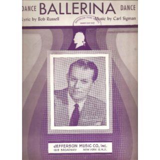   Sheet Music Dance Ballerina Dance Vaughn Monroe 57 