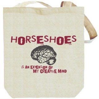 Canvas Tote Bag Beige  Horseshoes is an extension of my