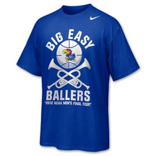  NCAA Kansas Jayhawks Big Easy Ballers 2012 Final Four Mens Tee Shirt