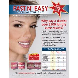 Fast N Easy Professional Teeth Whitening Kit Health