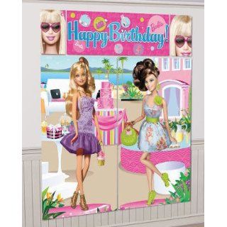 Barbie Kids Birthday Party Giant Wall Decoration Kit: Toys