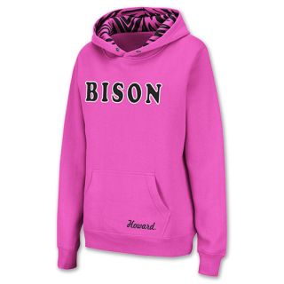 Howard Bison NCAA Womens Hoodie Pink
