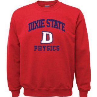 Dixie State Red Storm Red Physics Arch Logo Crewneck