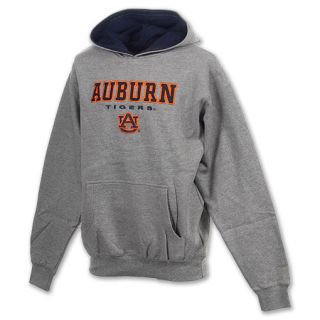 Auburn Tigers Stack NCAA Youth Hoodie Grey