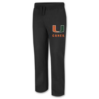 Miami Hurricanes NCAA Mens Sweat Pants Black