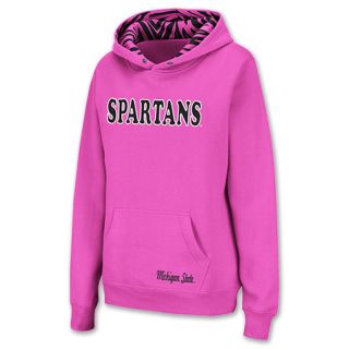 Michigan State Spartans NCAA Womens Hoodie Pink