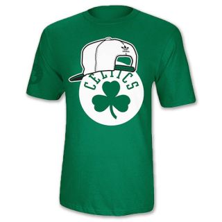 Mens adidas Boston Celtics NBA Logo Snapback Hat T Shirt