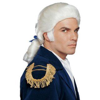 Adult George Washington Costume Wig Clothing