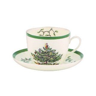 Spode Christmas Tree Teacup and Saucer
