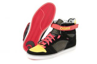 Osiris Rhyme Remix Black Yellow Red Del Size 13 Shoes