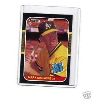 1987 MARK MCGWIRE CARD DONRUSS #46 OAKLAND AS: Everything