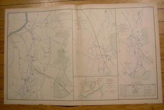 Army of Potomac Chickahominy 1895 Civil War Folio Map