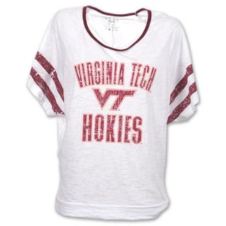 Virginia Tech Hokies Burn Batwing NCAA Womens Tee Shirt