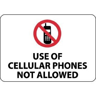 M455AC   Use Of Cellular Phones Not Allowed, 14 X 20