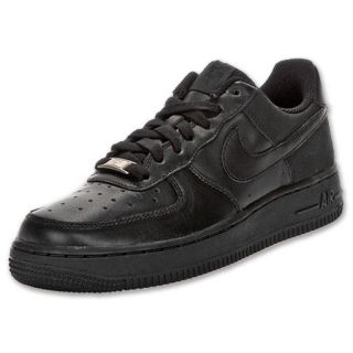 Nike Womens Air Force 1 Low Basketball Shoes Black