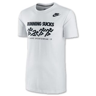 Nike Running Sucks Mens Tee Shirt White